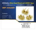 IMP3520 1/350 アメリカ海軍 ボフォース40mm4連装機関砲A(初期型6基入り)