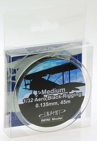 IR3200 ミディアムエアロリギング(直径0.135mm×45m 黒色 1/32用)