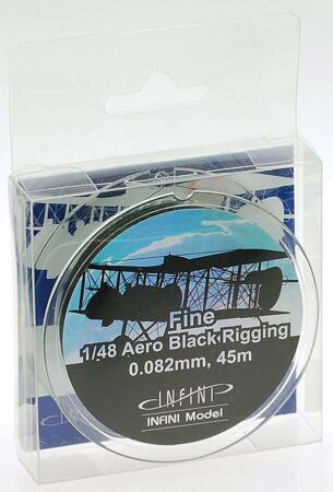 IR4800 ファインエアロリギング(直径0.082mm×45m 黒色 1/48用)