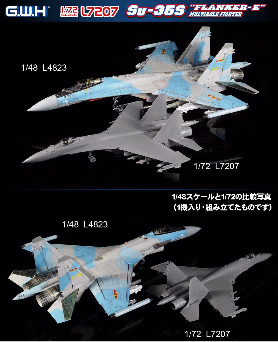 L7207 1/72 ロシア空軍 Su-35S フランカーE – ピットロード