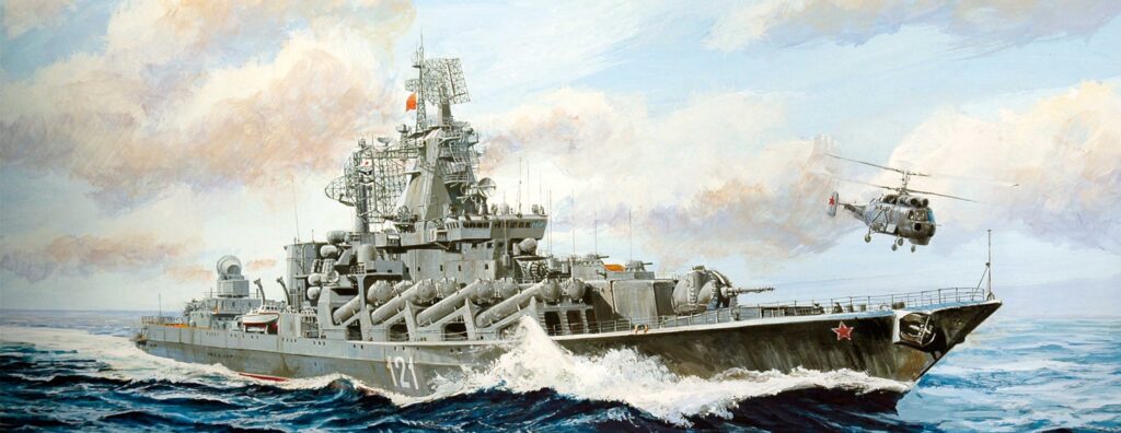 M48 1/700 ロシア海軍 ミサイル巡洋艦 モスクワ