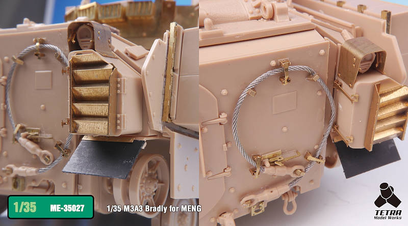 ME3527 1/35 アメリカ陸軍 M3A3 ブラッドレー 騎兵戦闘車(MEN社)用 エッチングパーツ