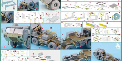 ME7211 1/72 アメリカ陸軍 M983A2 HEMTT トラクター /w M870A1セミトレーラー(MC社)用 エッチングパーツ