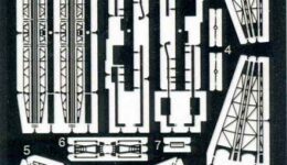 PE154 1/700 WWII アメリカ海軍 軽巡洋艦用 エッチングパーツ