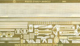 PE745 1/700 ドイツ海軍 巡洋戦艦 シャルンホルスト級(T社)用 エッチングパーツ