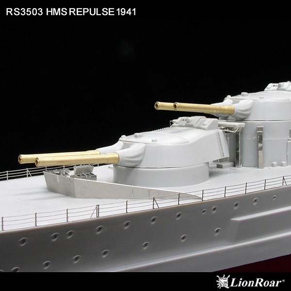 RS3503 1/350 WWII イギリス海軍 巡洋戦艦 H.M.S. レパルス 1941(TR社)用 ディテールアップパーツセット