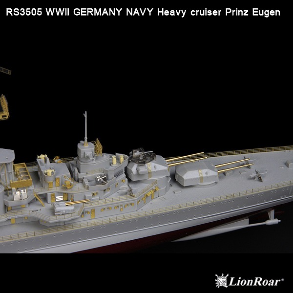 RS3505 1/350 WWII ドイツ海軍 重巡洋艦 プリンツ・オイゲン(TR社)用 ディテールアップパーツセット