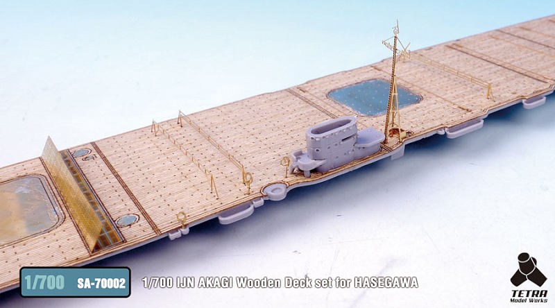 SA7002 1/700 日本海軍 空母 赤城(H社)用 木製甲板 エッチングパーツ付き