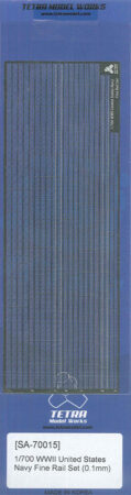 SA7015 1/700 WWII アメリカ海軍 手すり t0.1mm エッチングパーツ SA7015 1/700 WWII アメリカ海軍 手すり t0.1mm エッチングパーツ