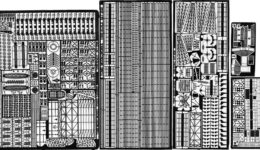 TM3530 1/350 アメリカ海軍 空母 エセックス級用 エッチングパーツ