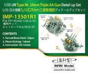 IMP13501 1/35 日本海軍 九六式25mm三連装機銃用 ディテールアップパーツ