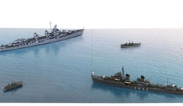 SPS23 1/700 南太平洋の戦い(日本海軍 駆逐艦 天霧 VS アメリカ海軍 PTボート)