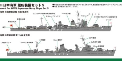 E10 1/700 WWII 日本海軍 艦船装備セット 5
