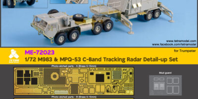 ME7223 1/72 MPQ-53 追跡レーダーシステム(TR社)用 エッチングパーツセット