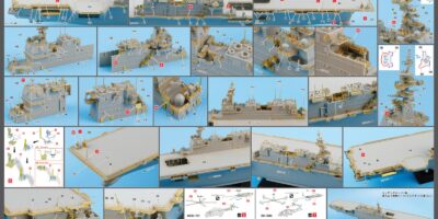 GB7024 1/700 海上自衛隊 護衛艦 かが 2024用 純正グレードアップパーツセット
