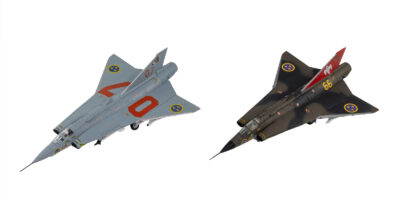 SN33 1/144 J35 F/J ドラケン スウェーデン空軍(2機入り)