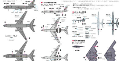 S86 1/700 アメリカ空軍機セット8