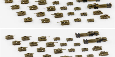 MI12SP 1/700 WWII アメリカ軍用車両セット2 メタル製 DUKW 353 水陸両用車 2両付き