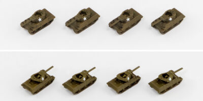 MI12SP 1/700 WWII アメリカ軍用車両セット2 メタル製 DUKW 353 水陸両用車 2両付き