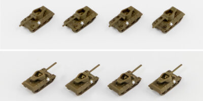 MI12SP 1/700 WWII アメリカ軍用車両セット2 メタル製 DUKW 353 水陸両用車 2両付き