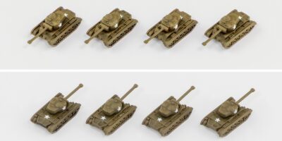 MI12SP 1/700 WWII アメリカ軍用車両セット2 メタル製 DUKW 353 水陸両用車 2両付き