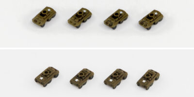 MI12SP 1/700 WWII アメリカ軍用車両セット2 メタル製 DUKW 353 水陸両用車 2両付き