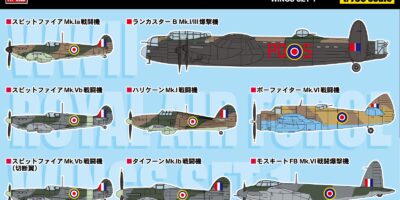S32 1/700 WWII イギリス空軍機セット 1