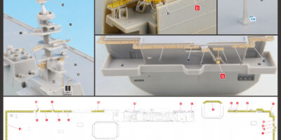 PE266 1/700 海上自衛隊 護衛艦 かが 2024用エッチングパーツ(ベーシック) PE266 1/700 海上自衛隊 護衛艦 かが 2024用エッチングパーツ(ベーシック)