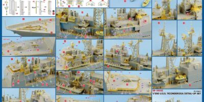 SE3512 1/350 タイコンデロガ級ミサイル巡洋艦(DR社)用 エッチングパーツセット SE3512 1/350 タイコンデロガ級ミサイル巡洋艦(DR社)用 エッチングパーツセット