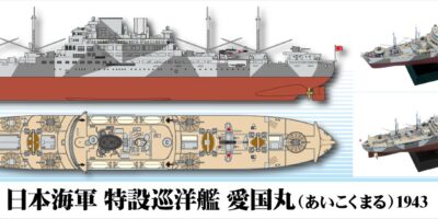 W285 1/700 日本海軍 特設巡洋艦 愛国丸 1943 W285 1/700 日本海軍 特設巡洋艦 愛国丸 1943